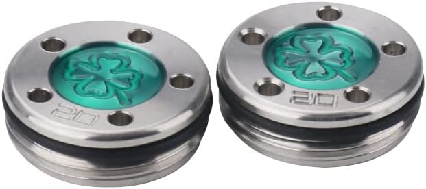 Golf Custom Putter Screws Weights Green Lucky Four-Leaf 2PCS(5g 10g 15g 20g 25g 30g 35g 40g 45g) Compatible with Titleist Scotty Cameron Golf Club Heads Putters Newport
