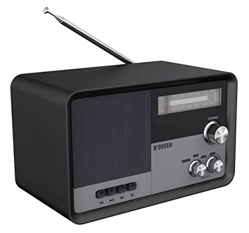 Radio de cuisine en bois rétro Bluetooth Noveen