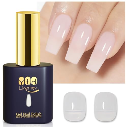 Esmalte de Gel Nude Sheer Milky White 15ml miniatura 1