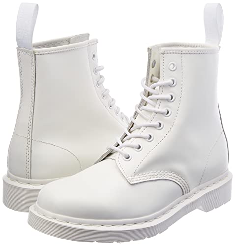 Dr. Martens, 1460 Mono 8-Eye Leather Boot For Men And Women, White Smooth, 12 Us Women/11 Us Men #TOP7