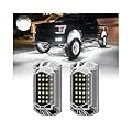 LD DARKEAGLE 2 Pods Full Angle All Pure White LED Rock Lights Replacement Damaged Pod for Full Angle White Rock Lights 12v Underglow Light Waterproof Neon for Trucks ATV UTV Offroad Pickup RZR SXS