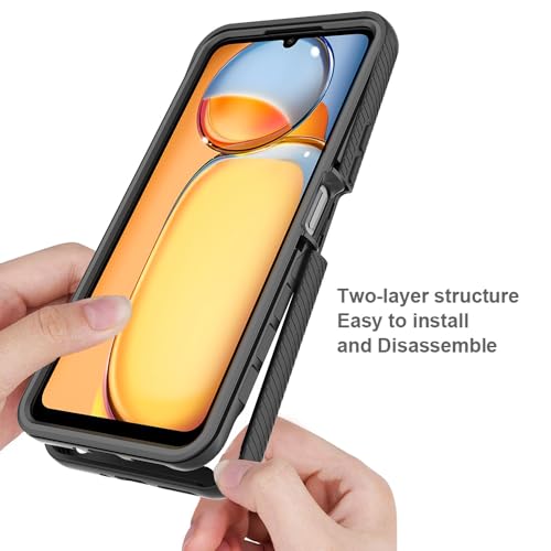 WOKEZ 360° Stöttåligt Fodral för Xiaomi Redmi 13C/Poco M6 - Lila