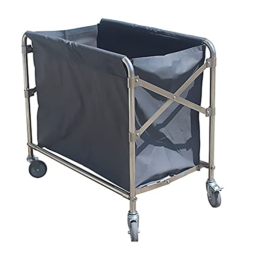 Carrito con ruedas plegable y silencioso para organizar ropa
