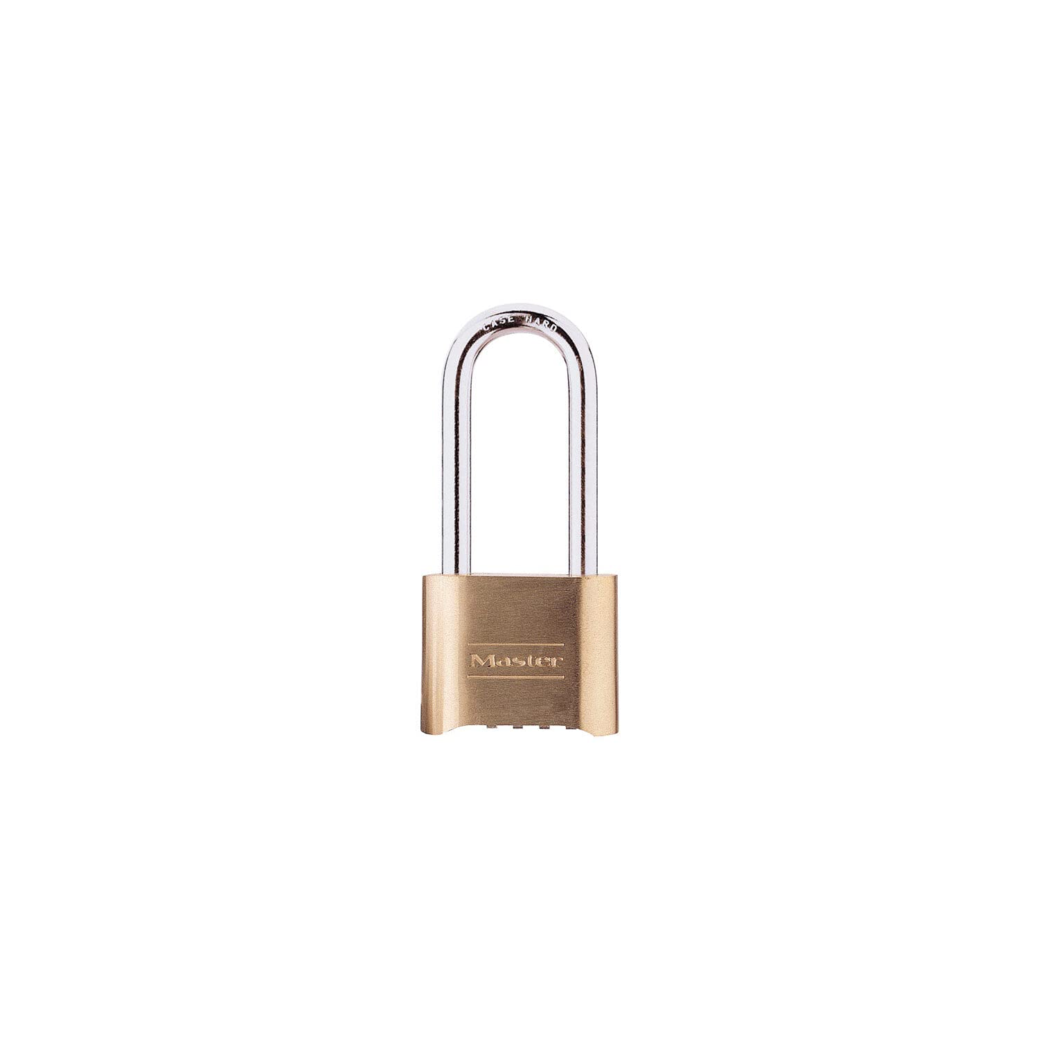 Master Lock - 175DLH 2 in (51mm) Wide Resettable Combination Brass Padlock with 2-1/4in (57mm) Shackle