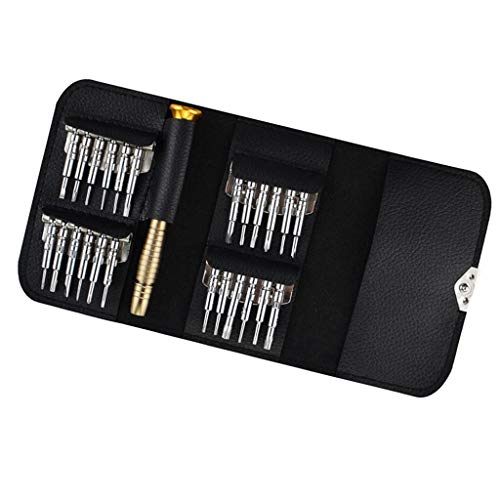 Conjunto de chaves de fenda de precisão de 25 peças kit de ferramentas de reparo de relógio para hor