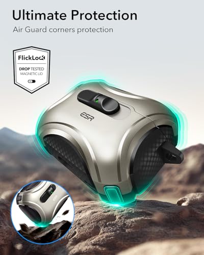 Image of ESR for AirPods Pro 3 Case (2025), Compatible with MagSafe, Titanium