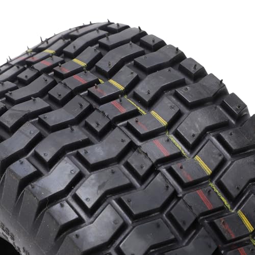 Yctze Neumático para Cortacésped 11x4.00-5 Juego de 2 Neumáticos sin Cámara 11x4.00-5 Construcción de 4 Capas Diseño de Banda de Rodadura de Nervaduras Rectas para Cortadora de Cé
