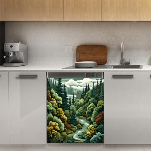 Cubierta magnética para lavavajillas protector de panel frontal reutilizable 53,3 x 66 cm 3