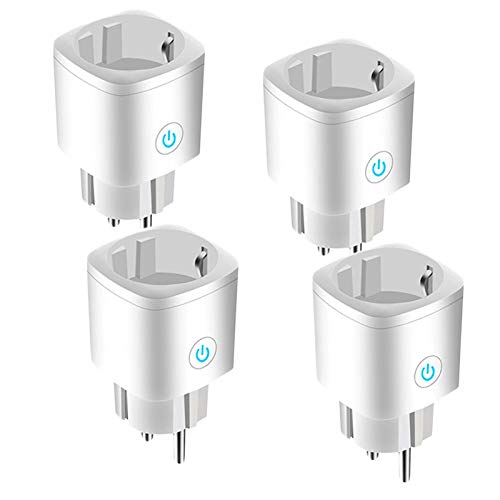 YHLVE Smart Plug, Mini enchufe WiFi hembra inalámbrico compatible con Siri, Alexa, Google Home, Smart Socket con función de temporizador para el mando a distancia, no requiere hub Cover