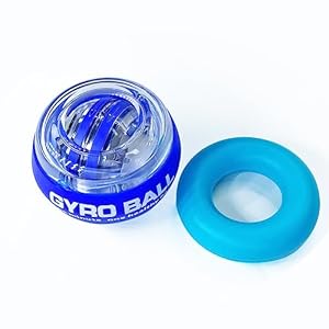 Power Wrist Ball Metal Gyro Ball AUTO Start Wrist Exercises Force Ball Gyroscope Ball Wrist and Forearm Exerciser Arm Strengthener for Stronger Muscle and Bones