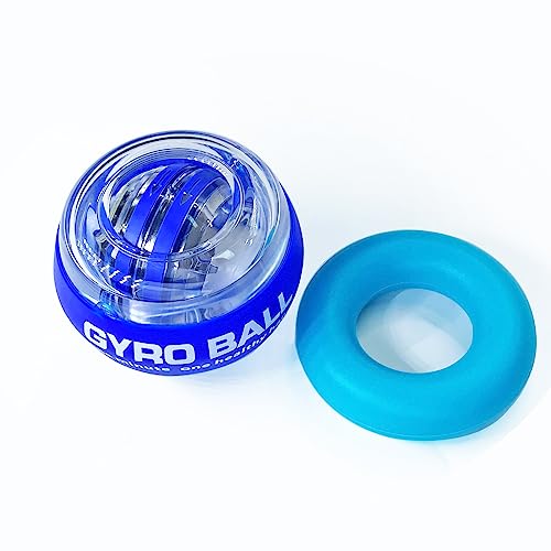 Power Wrist Ball Metal Gyro Ball AUTO Start Wrist Exercises Force Ball Gyroscope Ball Wrist and Forearm Exerciser Arm Strengthener for Stronger Muscle and Bones