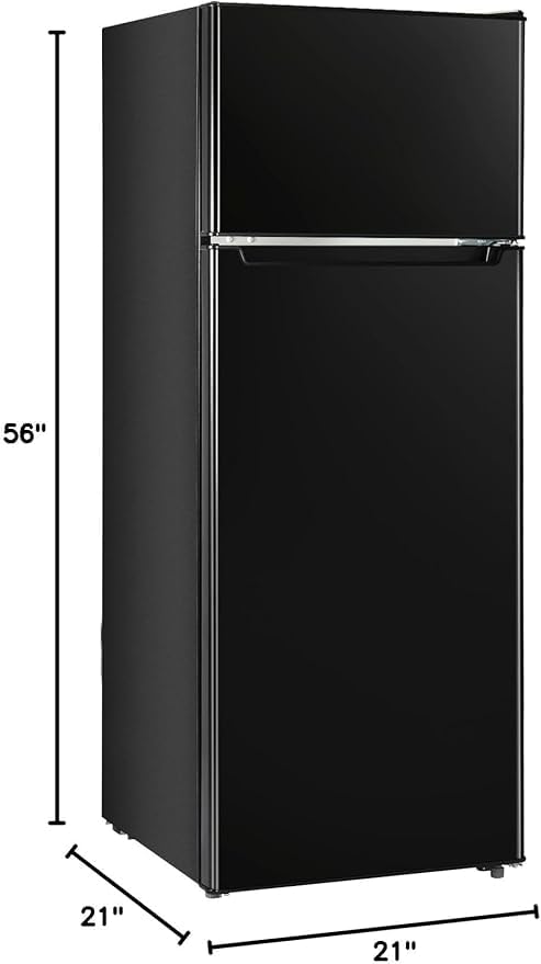 Hbj Full Sized Electrical Appliances, 7.7 Cu.Ft. Refrigerator With Freezer, Double Door Fridge, Adjustable Thermostat, Large Capacity With Decorate Cover on Fridge.com - View 2
