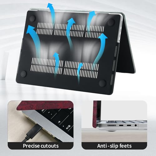 Funda MacBook Neo 2026 A3404 protector rígido borgoña de 33cm 5