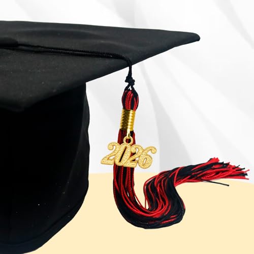 Image of GraduationMall Single&Multiple Color Graduation Tassel with 2026 Year Charm 9 inch