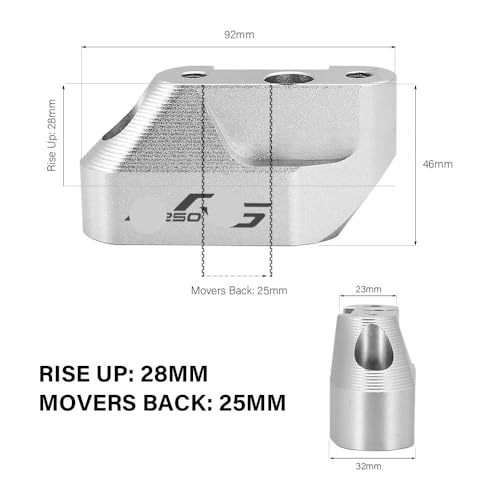 Abrazadera elevadora de manillar R1200RS que reduce la fatiga en brazos 6
