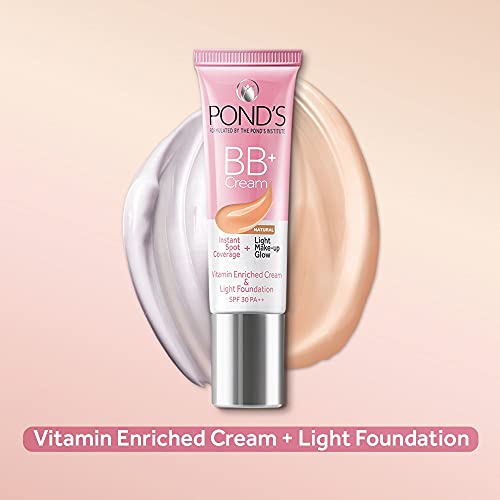 Pond'S Bb+ Cream, Instant Spot Coverage + Light Make-Up Glow, Natural 9G - Image 4