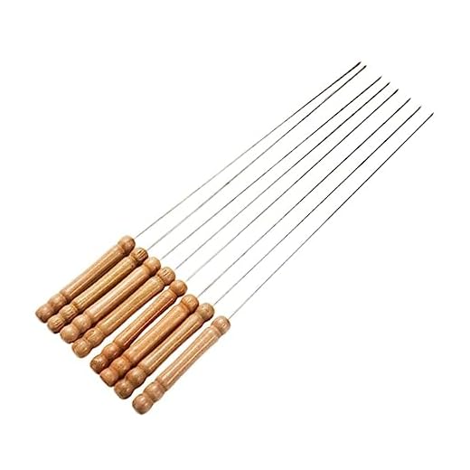 SECFOU Acessórios Para Churrasco 24 Peças Espetos De Churrasco De Aço Inoxidável Garfos De Churrasco Palitos De Churrasco Espetos De Marshmallow Palitos De Marshmallow Para Churrasco