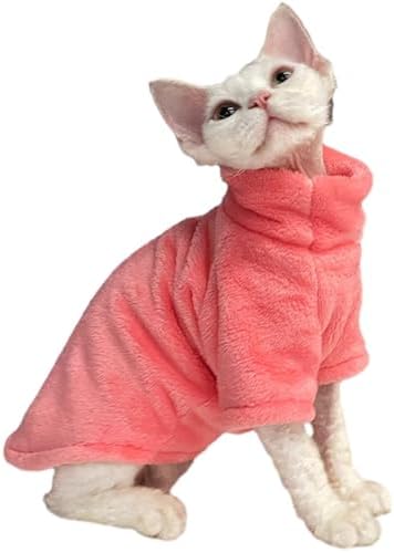 Ropa de Invierno de Felpa Sin Pelo para Gatos Sphynx y Peterbald,...
