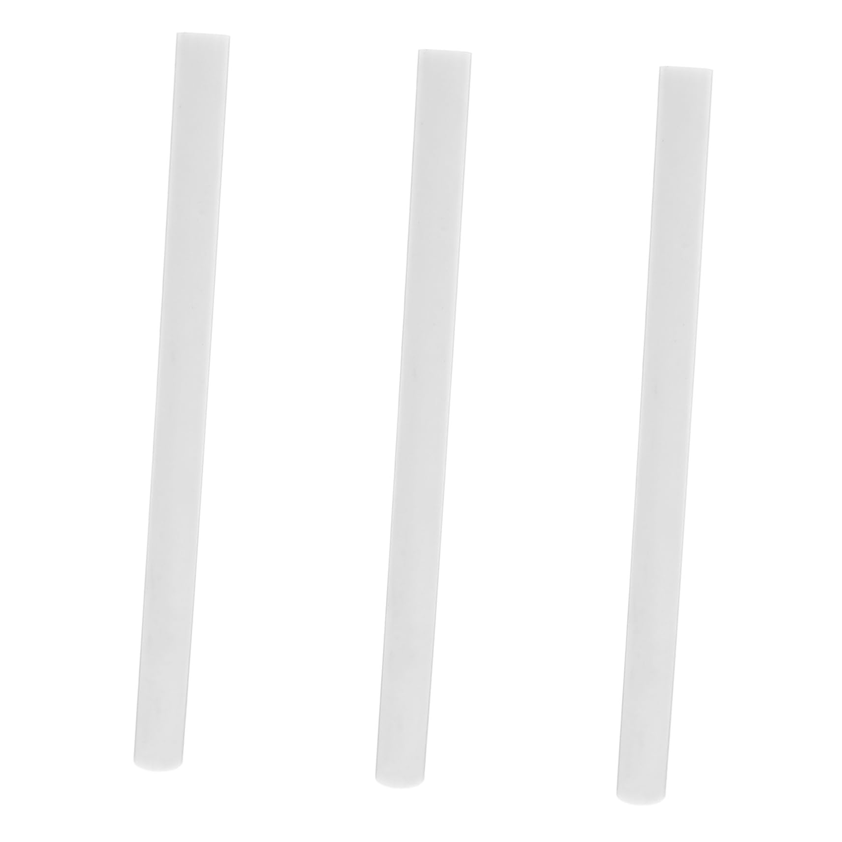 FUNOMOCYA 3pcs Pom Rods 0.75in Diameter x 12in Length Clear White Ideal for Milling Welding Turning