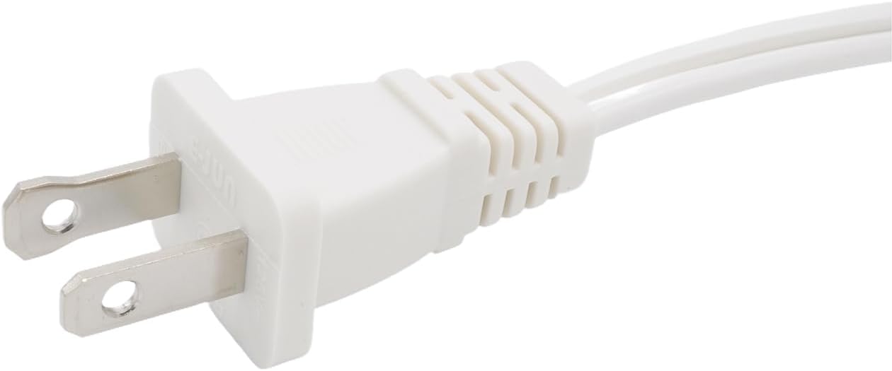 10 FT Polarized 2 Prong Power Cord, Two Prong Male Female Extension Cords