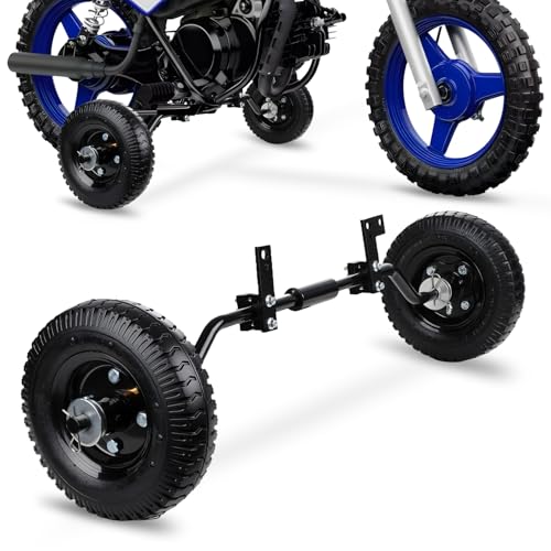 Roues Stabilisatrices d'Entraînement pour Pocket Cross 49cc 50cc, Kit de Support Latéral pour Mini Moto Dirt Bike, Roulettes Robustes Compatibles avec PW50...