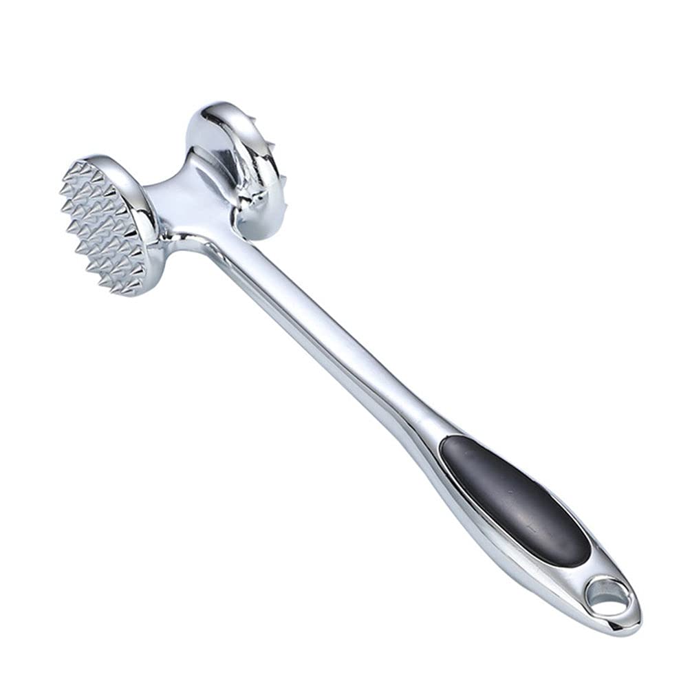 UPKOCH Stainless Steel Meat Tenderizer Mallet Hammer Pounder for Tenderizing Flattening Pounding Venison Pork Veal Lamb Chicken Steak Turkey Dishwasher Safe