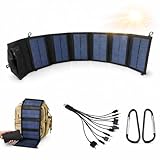 [Yizibuur]ソーラーパネル 小型 日本製・極薄ソーラーチャージャー 【防災の命綱】停電でも無限発電！ 太陽光発電パネル solar panel ポータブル スマホ/タブレットへ給電 折りたたみ式 IP67防水 各種ポータブル電源に対応 10in1接続ケーブル付属 キャンプ 車中泊 防災グッズ