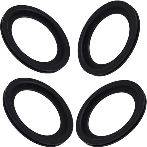 Image of 4Pcs RV Toilet Seal Replacement 385311658 Compatible with Dometic 300 310 320 RV Toilet Water Flush Ball Sealing Gasket Rubber