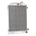 3 Rows Aluminum Radiator For 1933-1936 Ford, 1930-1931 Ford Model A, 1932 Ford Hot Rod & Chevy 350 V8 Engine