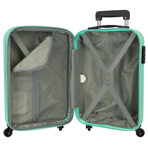Miniatura 5 de Roll Road Flex Maleta De Cabina Azul 35x55x20 Cms Equipaje Mano Air Europa Rígida Abs Cierre De Combinación Lateral 33l 2,78 Kgs 4 Ruedas Dobles