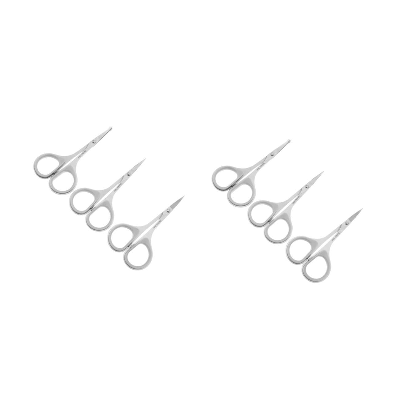 Healeved 6stücke Teiliges Set Rostfreien Schönheitsscheren Eyebrow Trimmer Bartschneider Und Haarschneider Für Präzises Trimmen Von Augenbrauen Und Nasenhaaren
