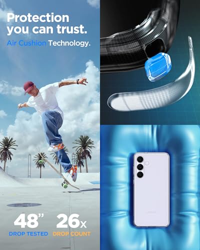 Image of Spigen Ultra Hybrid | Samsung Galaxy S25 FE Case [Transparent] [Air Cushion Protection] Galaxy S25 FE Back Cover | TPU+PC - Crystal Clear