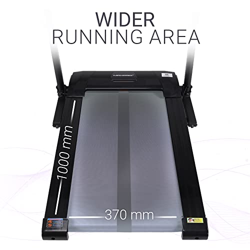 MAXPRO PTM 370 3Hp Peak DC Motor Foldable Treadmill with Free Diet Plan, Home Use Cardio Treadmill, Max Speed 12.8Km/Hr, LED Display,I Pad Holder, Max.User Weight 100Kgs, Free-Installation Assistance 5 4176oGPv0pL