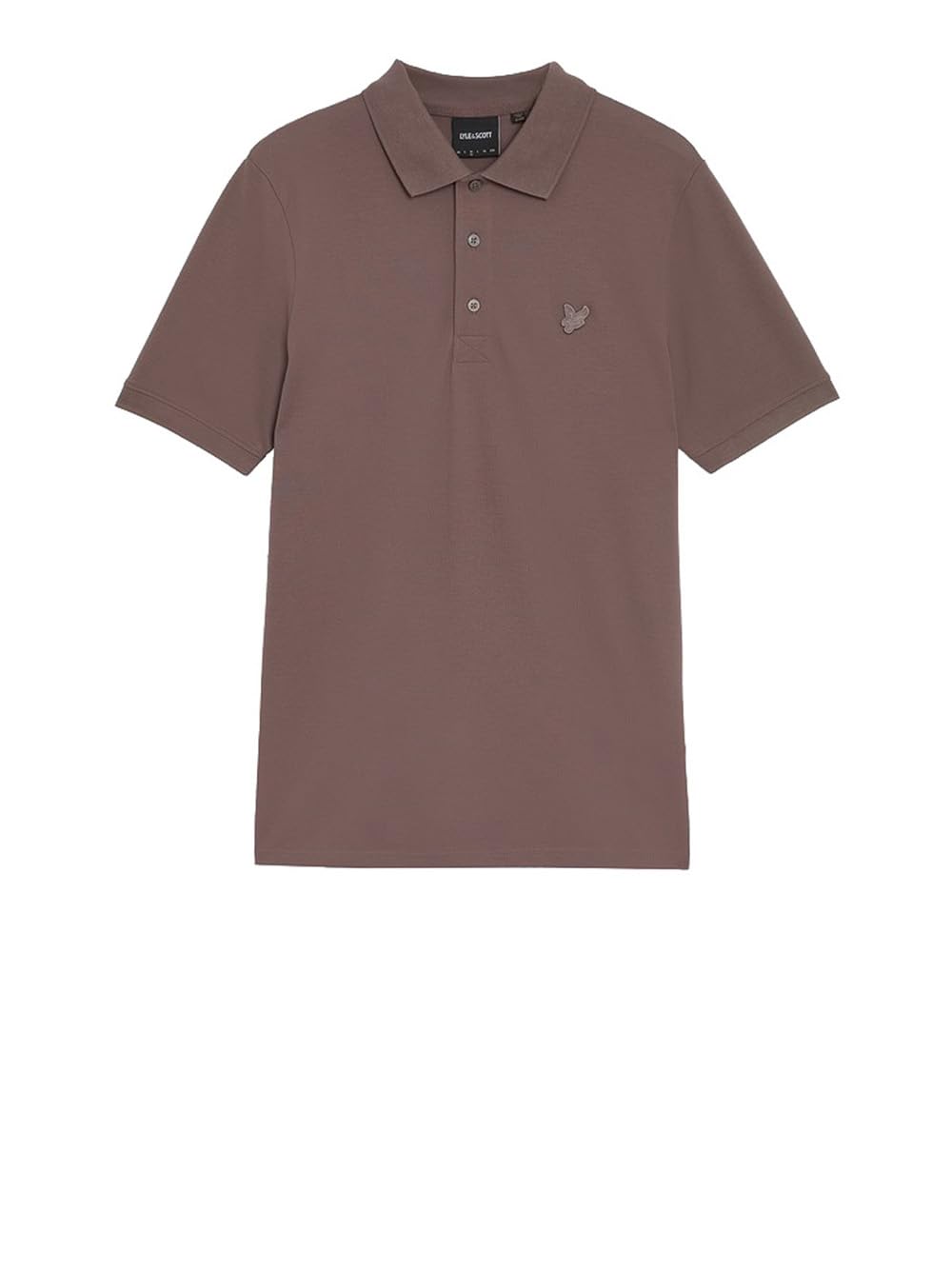 Lyle And Scott Men's Brown Lyle & Scott Superfine Polo Shirt Tonal Plum Truffle  40 L