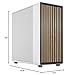 Fractal Design North XL Chalk White Mesh- Three 140mm Aspect PWM Fans Included- Type C USB- EATX Airflow Full Tower PC Gaming case