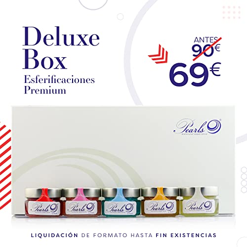 Caja Deluxe Box (60 perlas). Degustación Molecular Experience. Esferificaciones Premium listas para consumir. Productos Gourmet 2.0 Cover