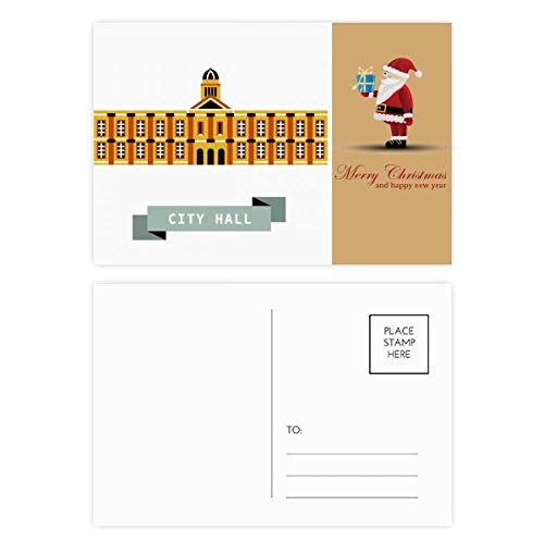Cartes postales Père Noël Singapour City Hall lot de 20 correspondance hivernale et vœux
