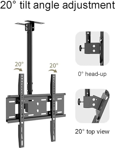 Support plafond écran plat télescopique pour supprimer les reflets de lumière - 5