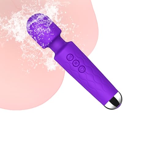 SANJIANKE Vibrator Wand,G Spot Vibrator Adult Sex Toys for Women,Vibradores,8 Speeds & 20 Patterns,Clitoral Stimulator Couples Female Sex Toys for her Sex Sexual Stimulation Device for Women (Purple)