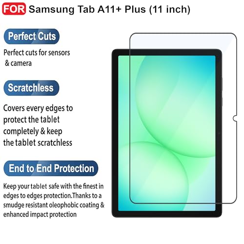 Image of CEDO Samsung Tab A11+ Plus (11 inch) Tempered Glass | Screen Protector Clear Tempered Glass for Samsung Galaxy Tab A11+ Plus (11 inch)