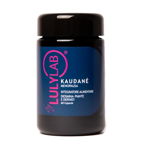 LULYLAB Kaudane Integratore Menopausa e Premenopausa, 60 Capsule con Diosmina, Trifoglio Rosso, Kudzu, Salvia, Luppolo e Biancospino per Vampate, Sudorazione Notturna, Equilibrio Ormonale e Umore