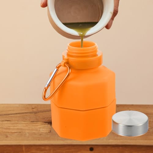 Bouteille eau pliable silicone pour running et randonnée extérieure active