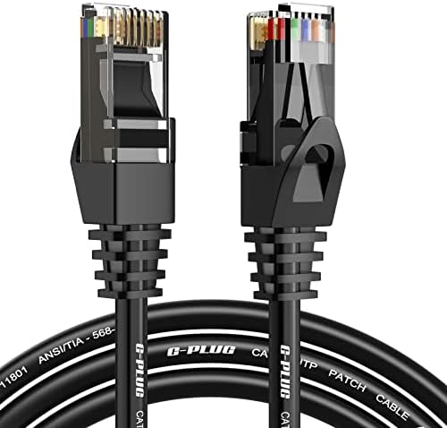 G-PLUG 10FT Ethernet Cable CAT6, Internet RJ45 Cable, Round Patch Cable Wire for Home/Office Internet, Modem, Gigabit for Xbox, PS, Routers CAT 6 Network Cord 3FT to 75FT
