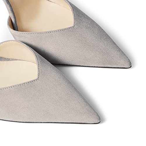Image of LauraVicci Women's Heeled Sandals Crystal Chain Ankle Straps Rhinestones Buckle High Heels Stiletto Slip On Wedding Party Satin Dress Shoes