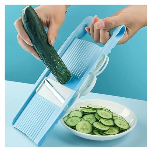 Multifuncional Cortador de Verduras 4 en 1 Azul 2 pzas miniatura 7