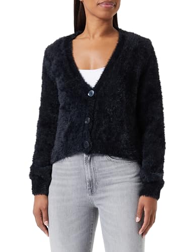 ONLY Damen Onliggy Ls Crop V-neck Cardigan Knt, Schwarz, M