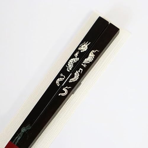 箸 貝象嵌 龍閃 黒檀 23cm 漆塗り 1膳 一膳 お箸 おはし 国産 日本製 木製 匠 一双