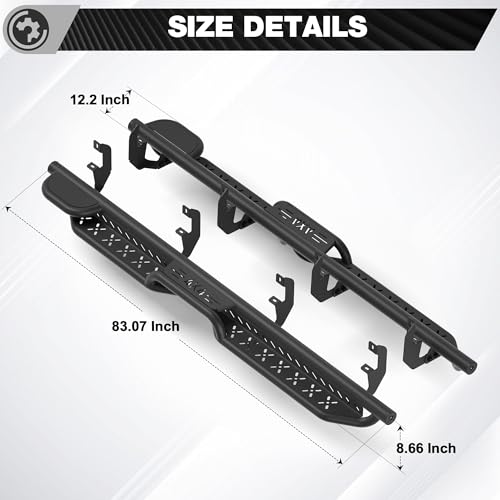 Estribos para Silverado y Sierra 2019-2025 de acero carbon miniatura 3