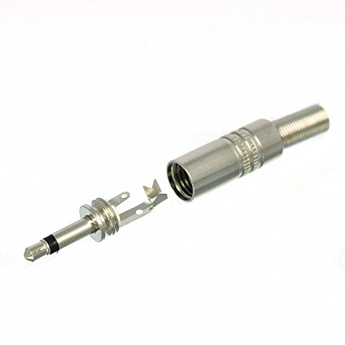 Conector de soldadura Jack 3.5mm Mono TS Macho, pack 10 miniatura 3