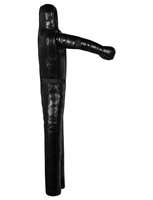 Speedo Sports Grappling Dummy for Judo Karate Jiu Jitsu Martial Arts Punching Bag for Wrestling Training MMA BJJ Brazilian - UNFILLED (Black, 6-FT, Adult) by Generic - Image 5